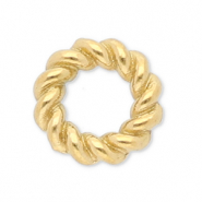 Apprêts en acier inox anneau fermé 6 mm Doré