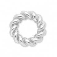 Apprêts en acier inox anneau fermé 6 mm Argenté