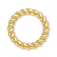 Apprêts en acier inox anneau fermé 8 mm Doré