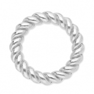 Apprêts en acier inox anneau fermé 10 mm Argenté