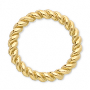 Apprêts en acier inox anneau fermé 12 mm Doré