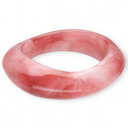 Bracelets jonc en résine Rose
