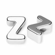 Perles acryliques alphabet lettre Z Argenté