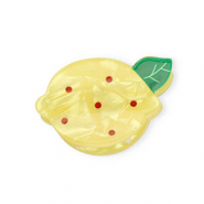 Accessoires pour cheveux pince à cheveux citron Jaune nacré-vert-rouge foncé