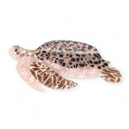 Accessoires pour cheveux pince à cheveux tortue Marron nacré-noir-blanc