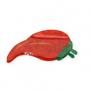 Accessoires pour cheveux pince à cheveux piment Rouge nacré-vert nacé-doré