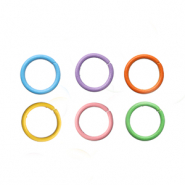 Apprêts en métal DQ® anneau brisé 10 mm Multicolore
