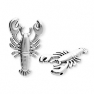 Breloques en métal DQ® homard Argenté antique (sans nickel)