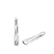 Breloques en métal DQ® barre Argenté antique (sans nickel)