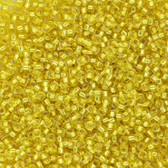 Perles de rocailles Miyuki 15/0 Silver Lined Yellow 15-0006