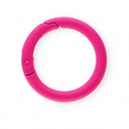 Apprêts colorés anneau porte-clés Rose néon