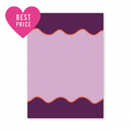 BY31® Cartes à bijoux vagues Violet-orange-noir