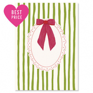 BY31® Cartes à bijoux cadre décoratif avec nœud Blanc ivoire-verde-blanc-rosa magenta