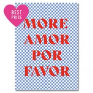 BY31® Cartes à bijoux "More amor" Bleu clair-blanc-rouge