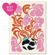 BY31® Cartes à bijoux fleurs Blanc cassé-rouge-rose-noir