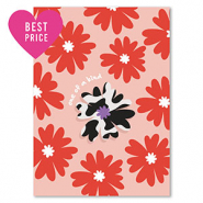 BY31® Cartes à bijoux "One of a kind" Rouge-orange-noir-blanc