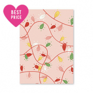 Cartes à bijoux guirlandes de Noël Rose-rouge-vert