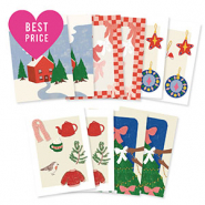 Cartes à bijoux assorties Noël Multicolore