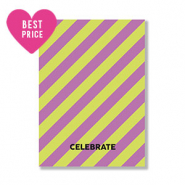 Cartes à bijoux "Celebrate" Lime-violet