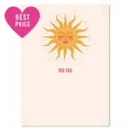 Cartes à bijoux "for you" Blanc-jaune