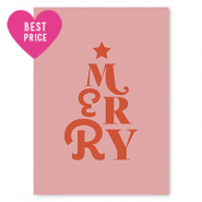 Cartes à bijoux "Merry" Rose-rouge