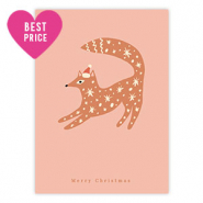 Cartes à bijoux "Merry Christmas" Rose