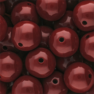 DQ Perles acryliques 20 mm brillant Salsa red 18-1657 TCX