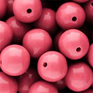 DQ Perles acryliques 20 mm brillant Pink lemonade 16-1735 TCX