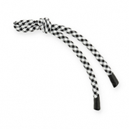Porte-clés paracorde Noir-blanc
