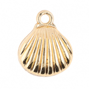 Breloques en métal coquillage Doré