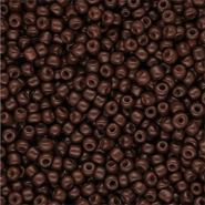 Perles de rocailles 8/0 (3 mm) Marron foncé