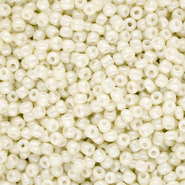 Perles de rocailles 8/0 (3 mm) Blanc cassé
