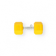 Pendentifs accroche-regard haltère "10kg" Jaune foncé-argenté