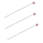 BY31® Apprêts en acier inox clous à tête boule 35 mm Argenté-violet lavande
