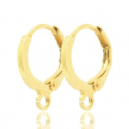 Boucles d'oreilles dormeuses 1 anneau 11mm Doré clair