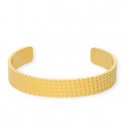 Bracelets en acier Inox jonc points Doré