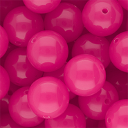 DQ® Perles acryliques 18 mm brillant Rose magenta
