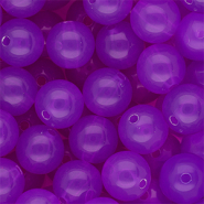 DQ® Perles acryliques 14 mm brillant Violet