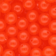 DQ® Perles acryliques 14 mm brillant Rouge vermillon