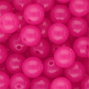 DQ® Perles acryliques 14 mm brillant Rose magenta