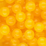 DQ® Perles acryliques 14 mm brillant Jaune chaud