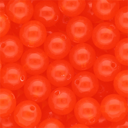 DQ® Perles acryliques 12 mm brillant Rouge vermillon