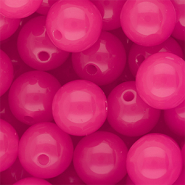 DQ® Perles acryliques 16 mm brillant Rose magenta