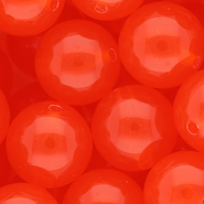 DQ® Perles acryliques 20 mm brillant Rouge vermillon