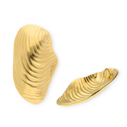 Breloques en acier Inox coquillage Doré