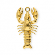 Breloques en acier Inox homard Doré
