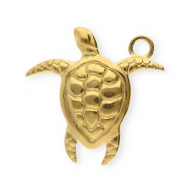 Breloques en acier Inox tortue Doré