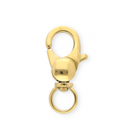 Apprêts en acier inox mousqueton Doré