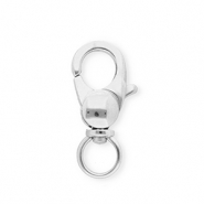 Apprêts en acier inox mousqueton Argenté