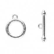 Apprêts en acier inox fermoir T Argenté
